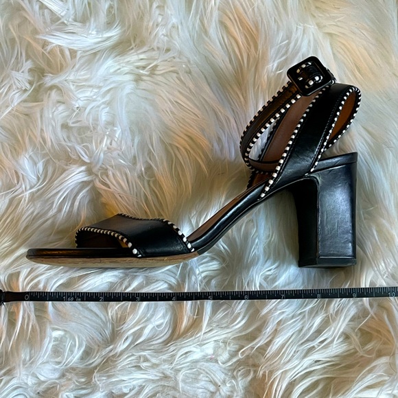Tabitha Simmons SZ 38 1/2 Black Leticia Leather Ankle Wrap Sandals! - Picture 7 of 11